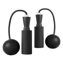 1 对加重无绳跳绳，带泡沫手柄，健身和锻炼两用