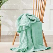 Kozyhvn 100% Cotton Muslin Blanket Large 50" X 70", 6 Layers Breathable And Lightweight Cotton Blankets For Bed And Couch, Quilt Bedspread, Gauze Throw For Adults, White - ColorK - 查看 7