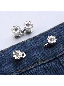 1pc Women's Simple & Elegant Seamless Adjustable Waist Belt, Suitable For Pants, Skirts, Dresses, Sweaters, Casual & Elegant Fashion Design With Faux Pearl, Rhinestone, Flower Decor, Minimalist Waist Cincher. Suitable For Daily Wear And As A Gift - Multicolor - View 15