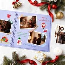 8X8 Inch Scrapbook Photo Album, Kraft Blank Paper Scrap Book 40 Pages Book Wedding Family, Pink - 8X8 Inch 40 Pages + Light Purple - View 3