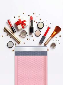 1/5/10/25/30/50个粉色气泡信封，5x4英寸，聚乙烯气泡信封，不透明自封防水高级运输袋，适用于珠宝、化妆品包装、小型企业运输信封、包装袋、气泡信封、邮寄信封、运输用品 - 粉色 - 查看 6