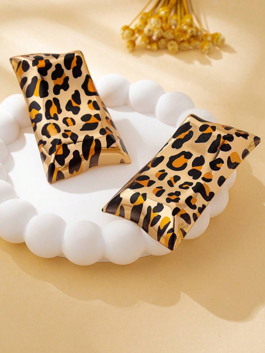 1 Paio di Orecchini Pendenti Eleganti Retrò a Goccia d'Acqua Geometrica, Materiale in Acciaio Inossidabile, Ganci per Orecchini in Lega di Titanio, Orecchini Pendenti di Moda di Grandi Dimensioni, Adatti per l'Uso Quotidiano delle Donne, Orecchini Innovativi