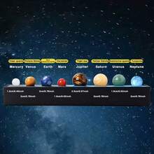 Natural Crystal Raw Stones & Solar System Crystal Balls Set – Perfect Gift For Children's Day - Planetary Box - View 4