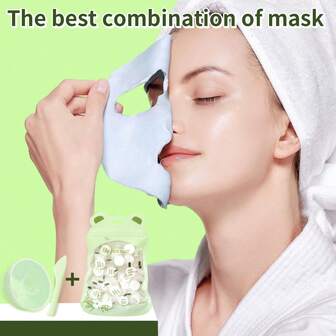 3pcs DIY Face Mask Mixing Tool Set - Mask Bowl, Mask Brush, Mask Compress - Professional Beauty Tools For Mixing And Applying Face Masks And Skincare Products - Women Beauty Tool Gift Set