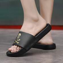 Dép đi trong nhà đế dày mềm mại, thoải mái, thời trang nam, dép xỏ ngón đơn giản, màu trơn cỡ lớn cho nam - Vàng - Xem 6