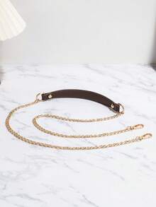 女士金属链肩带，可调节斜挎包配件