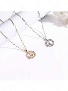 KPOP Style Necklace, Unique Design For Women, Fashionable & Versatile Hollow Pendant, Birthday Gift For Girlfriend - Multicolor - View 2