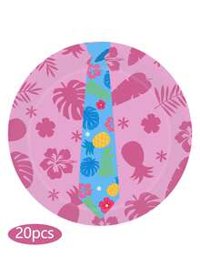 10pcs/20pcs/50pcs Rabbit & Fox Theme Party Paper Plates, 7-Inch Rabbit Pattern Dessert Plates, 9-Inch Dinner Plates, Decorations For Forest Animal Theme Birthday Party, Baby Shower And More - Multicolor - View 9