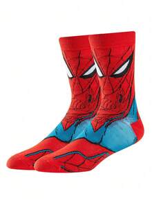 Marvel 3 đôi tất siêu anh hùng Người Nhện  chính hãng, tất hoạt hình quà tặng Giáng sinh và Năm mới cho nam giới, tất nhân vật sáng tạo và thú vị. - Nhiều màu - Xem 3
