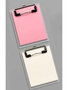 Carpeta de archivo con estilo, libreta de notas para estudiantes, bloc de notas con sujetapapeles