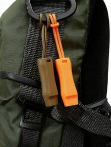 Przenośny mini gwizdek ze ściągaczem i karabińczykiem, niezbędny gwizdek survivalowy dla miłośników przygód na świeżym powietrzu, odpowiedni do pieszych wędrówek, biwakowania, wędrówek z plecakiem, sędziów sportowych i cheerleaderek, sprzęt kempingowy - Wielokolorowe - Zobacz 10