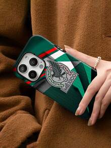 Funda con el logotipo de México, compatible con fundas  para  17,  16 Pro Max,  15 Pro Max,  13 y  12. Resistente y duradera, su diseño de doble capa ofrece una protección superior y es resistente a caídas. Un regalo ideal para familiares, amigos, seres queridos, novios o novias, y para Navidad. - Blanco - Ver 6