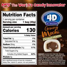 AMOS 4D Coconut Coffee Mochi Gummy Candy, Chewy Coconut Rich Coffee Flavored 1.41oz Packs-Taste Snack Gummy Candy, Coconut Coated Coffee Filled, Novelty Candy, Glutenfree Snack, Tropical Meets Bold - 1 Gói - Xem 4