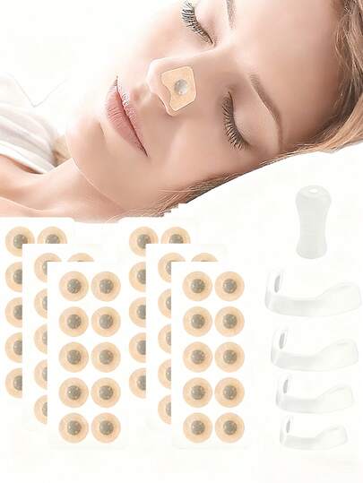 60 Pieces, Including Magnetic Nose Strips, Oral Strips, And Dual-Purpose Nose And Oral Strips. These External Nose Strips, Inhalable Nose Strips, Magnetic Nose Strips, And Nose Dilator Sets Are Suitable For Both Men And Women. They Improve Airflow, Slightly Enhance Sleep Quality, Are Lightweight And Breathable, Sweat-Resistant, And Come With A Storage Box And 30 Magnetic Strips. An Ideal Gift For Family, Friends, And Loved Ones.