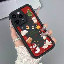 Funda protectora de teléfono con Fundas De Celular Navidad Diseño Creativo Festivo Adorable regalo de moda minimalista interesante para hombres y mujeres, adecuado para iPhone16/15/15Pro/15ProMax/14/13/12/11/XsMAX, iP 17,  Max Series,A14/A15/S23 Ultra/A50/A12/A32/A52/A72/A51/A21S/A13/A14/S22 Ultra/S23/A33/A53/S20 FE,Protección completa contra caídas, resistencia a impactos y prevención de rayaduras,diseño creativo y de moda para hombres y mujeres - Negro* - Ver 1