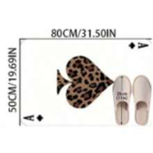 1pc Autumn Carpet, White Rug, Playing Card Theme, Party Photo Prop, Decorative Carpet, Bedroom Decor, Small Rug, Carpet, Home Decor, Living Room Carpet, Small Living Room Rug, Bedroom Carpet, Living Room Home Decor, Outdoor Rug, Washable Carpet