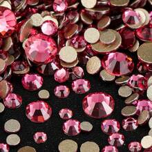 Mix Size SS4-SS20 1440pcs Multiple Colors Non HotFix Glass Rhinestones Gold FlatBack Nail Art Loose 3D Decorations Decals DIY Quanlity Glitter Stones Accessories - Multicolor - View 38