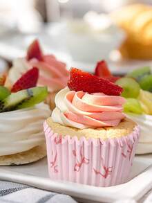 100pcs Pink Bow Cupcake Liners - Decorative Bow Baking Cups, Suitable For Bridal Shower, Baby Shower, Wedding Birthday Party Supplies, Cake Decorations For Special Occasions - Multicolor - View 4