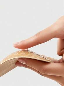 2/1 Pair Cleavage-Enhancing Sticky Bra: Silicone Backless Adhesive Bra, Self-Adhesive Strapless Mango-Shaped Bra, Invisible Bra, Suitable For Dresses And Wedding Gowns - Multicolor - View 6