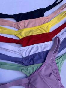 Sexy Microfiber Double Thong Panty Sets For Comfortable Everyday Wear - Women's Lingerie - 多種顏色 - 查看 4