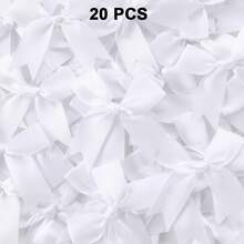 20/50个彩色缎带蝴蝶结，可爱蝴蝶结，适用于DIY工艺品装饰、头饰、时尚服装配饰、婚礼、生日派对装饰 - 彩色 - 查看 18