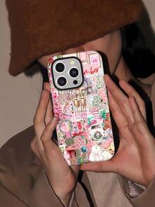 ¿Qué funda de teléfono festiva 2 en 1 de Cascanueces rosa con diseño de bastones de caramelo y árboles de Navidad? Compatible con  11 y modelos  17  16 Pro Max  15 Pro Max  13 y  12 Fabricada en material de TPU que proporciona protección contra golpes y caídas Una excelente opción para regalar a familiares, amigos, seres queridos, novios/novias y regalos de Navidad..funda de  15,  17 Pro Max, fundas para , funda de  16 Plus, regalos de Navidad, funda de  13, funda de teléfono de Navidad, funda de  16 Pro, funda de teléfono  15 - Blanco - Ver 6