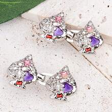 2pcs Fashionable Zinc Alloy Heart Shaped Adjustable Waist Cincher, No Sewing No Drilling, Removable Waist Clip For Women Daily Wear - Multicolor - View 9