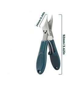 1支/3支装专业指甲钳，25°斜角刀片 - 重型不锈钢材质，宽握设计，轻松修剪厚指甲、嵌甲和难剪指甲 - 防溅设计，锋利斜角边缘，精准修剪 - 适用于家庭、美甲沙龙、足疗 - 必备的指甲和足部护理工具，符合人体工程学的手柄，经久耐用，美容必备 - 彩色 - 查看 3