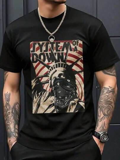 Camiseta de manga corta casual para hombre y mujer con tops moda, letras gráfico, estampado modern, impresión, redondo,deportiva, verano, para hacer ejercicio, correr, ropa de pareja para equipos,para uso diario, salir, ocio, deportes, escorts, viajes, reuniones familiares y otras ocasiones de estilo Streetwear, Hip Hop, Rock y Rap