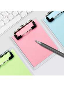 Carpeta de archivo con estilo, libreta de notas para estudiantes, bloc de notas con sujetapapeles