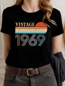 Camisetas femininas - Preto - Ver 1