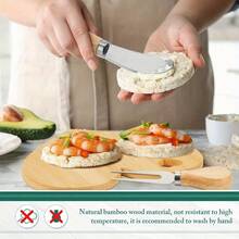 1 Set Heart-Shaped Cheese Board Set With Wooden Cheese Knife, Suitable For Bridal Shower, Wedding, Birthday And Valentine's Day Gifts, Wooden Cheese Board, Cheese Board Gift - Multicolor - View 2