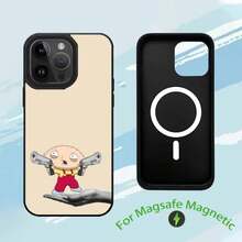 Coque de téléphone de type fantaisie de la famille d'animation compatible avec iPhone 17, 16, 15, 14, 13, 12, 11, Plus, Pro, Max avec charge sans fil magnétique MagSafe. Coque compatible avec iPhone 17, 17 Pro, 17 Pro Max - z4 - Voir 7
