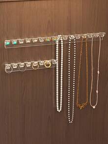 3-9 Piece Set Of 8-Hole Wall Mounted Jewelry Storage Rack With Necklace, Bracelet, And Earring Hooks - Anti Entanglement Display Rack, Jewelry Tower - Multicolor - View 2
