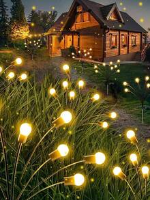 Solar Lights Outdoor Waterproof 1 Pack, Upgraded Outdoor Solar Lights For Yard Patio Garden Decor, Solar Lights For Outside Gardening Supplies, 10 LEDs Firefly Garden Lights Solar Powered Outdoor For Yard Patio Lawn, Swaying Pathway Lights, Perfect Gardening Gifts For Women, Holiday And Christmas Decoration