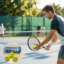 1个网球训练球，橡胶材质，适合日常网球训练，弹性尺寸130.00cm-138.00cm，主要用于训练，适合初学者练习网球技巧。 - 彩色 - 查看 2