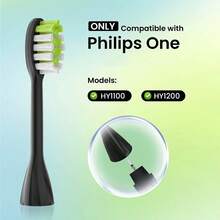 8 đầu bàn chải đánh răng điện thay thế, tương thích với dòng Philips One Series HY1100/HY1200 - Nhiều màu - Xem 2
