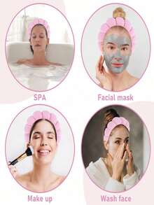 1PC Sponge Headband Wrist Band Yoga Running Skin Care Moisture Wicking Hair Band Facial Mask Cleaning And Exercise Neutral Fitness And Beauty Accessories Fashion Gym Self Care Bathroom Necessities Hair Accessories Exercise Equipment - Multicolor - View 11