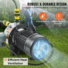 Bomba de chorro para pozos poco profundos de acero inoxidable  3/4HP SUS304, 115 voltios, 18,5 GPM, 131 pies de altura máxima, para sistema de riego de jardines agrícolas, suministro de agua a gran altura, ducha de refuerzo - 115 voltios, 18,5 GPM - Ver 5