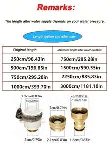 可伸缩花园软管带喷枪，可伸缩洗车和灌溉工具 - 灰色 - 查看 3
