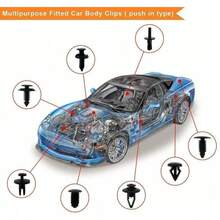 723Pcs Car Body Door Trim Clips Retainer Bumper Plastic Panel Push Fastener Kit - Black - View 8