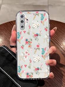 Coques de téléphone haute résolution et entièrement transparentes pour Samsung Galaxy Note 10 Pro, Note 10 Plus, Note 20. Coque de protection intégrale ultra-fine à motif floral frais, fabriquée en matériau souple. - Transparent - Voir 11