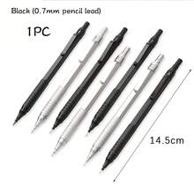 欧美 0.3 0.5 0.7 2.0mm 艺术绘图自动铅笔 低重心可伸缩笔尖 金属自动铅笔