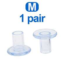 1 双高跟鞋保护套，PVC 防滑耐磨静音圆形鞋跟套，适用于女士草坪沙滩拉丁舞鞋软后跟鞋套，3 种尺码适用于女士凉鞋女士高跟鞋