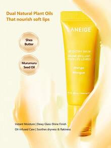 Laneige 10g Lip Gloss Balm, Infused With Moisturizing Essence, Non-Sticky Nourishing, Fruity Lip Oil, Creates Glossy Glass Skin Effect, Korean Dewy Makeup Look - Mango - View 2