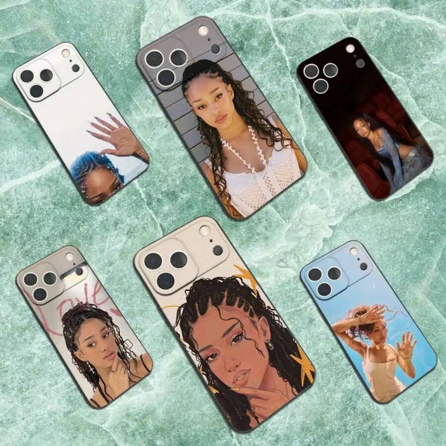 Singer K-KATE Manon Phone Case For  17,16,15,14,13,12,11 Plus,Pro Max,XS,X,XR,SE,Mini,8,7,Soft Silicone Black Cover.Christmas Accessories. - z2 - 查看 1
