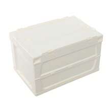 SENDERPICK 65L Folding Storage Container Storage Bins Box For Picnic Foldable Camping Storage Container - Beige White - View 9