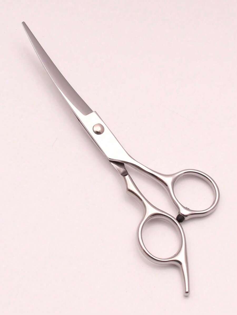 1把银色宠物弯剪，日本不锈钢狗狗修毛剪，宠物修毛剪，猫狗用品 - 彩色 - 查看 1