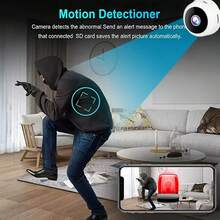 1个/2个1080P高清智能迷你无线网络摄像头，支持2.4G WiFi，广角监控和远程查看，家用安防监控摄像头