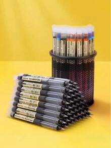 Bộ 12/24/36 bút bi gel đầu thẳng - Mực khô nhanh, nhiều màu, bút ký tên, bút gel 0.5mm, thích hợp cho ghi chú bài học, hồ sơ văn phòng, nhật ký tự làm, đánh dấu hàng ngày tại nhà (máy tính để bàn, sổ tay, nhật ký viết tay, tài liệu văn phòng), câu trả lời bài kiểm tra, ghi chú cuộc họp, tạo nhật ký, viết bài tập về nhà, ghi nhớ hàng ngày. - Nhiều màu - Xem 4